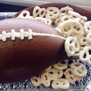 Chocolate Football bowl