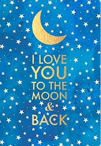 Mothers Day Card Moon