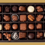 Deluxe Wolf's Deluxe Assortment gift box or custom chocolate gift box filled with assorted handmade chocolates