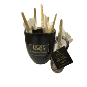 Wolf's Mug with 6 Hot Chocolate Spoons