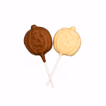Bright Crisp Pumpkin Chocolate Suckers